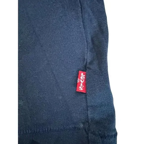 LEVIS 501 T-Shirt Blue With Red Letters Size Medium LEVIS Graphic Shirt - Picture 5 of 8